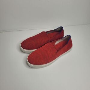 Rothy's red tiger slip on Limited edition shoes size 8